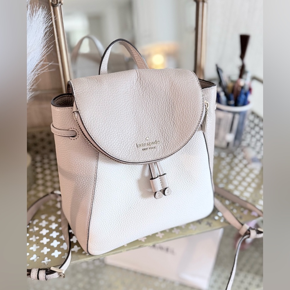kate spade Cream Leather Backpack
